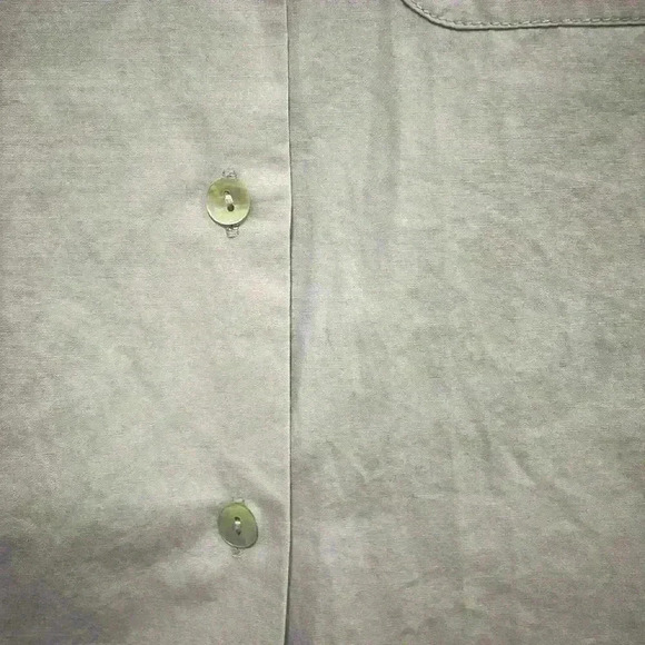 LeBon Marche size 1 purple button down shirt 100% cotton made in France - Picture 2 of 6